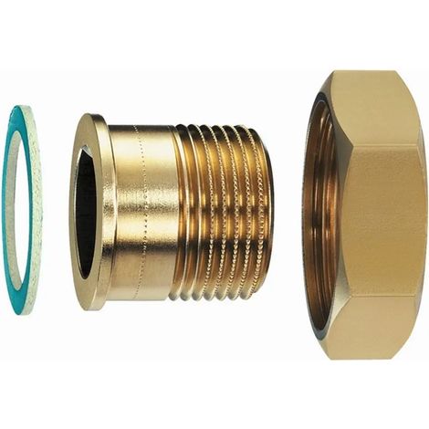 HEIMEIER Racor con niple roscado R 1, para DN 25, junta plana, 0601-04.350