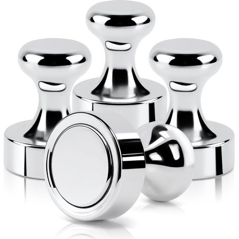 4 pièces Aimants Puissants en Néodyme pour Tableau Blanc, Magnets Frigo 20x25 mm + Boîte (1/5)