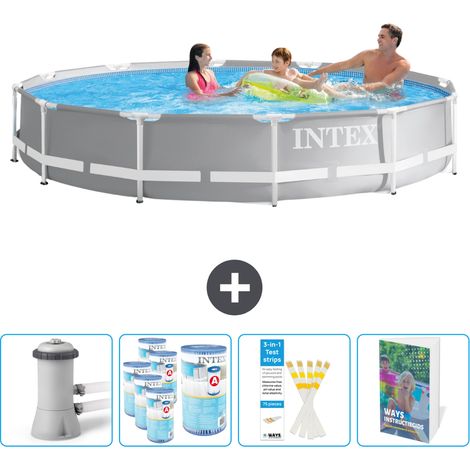 Intex Piscine Prism Frame Ronde - 366x76 cm - 5-pièces  SCB123 (1/5)