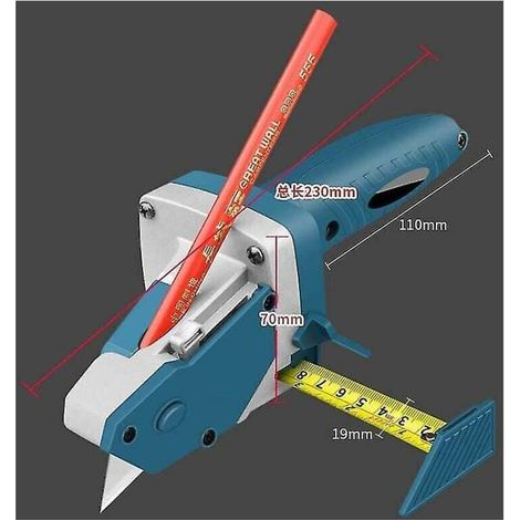 Strumento per tagliare il cartongesso, strumento per tagliare il cartongesso con scala graduata (1/3)