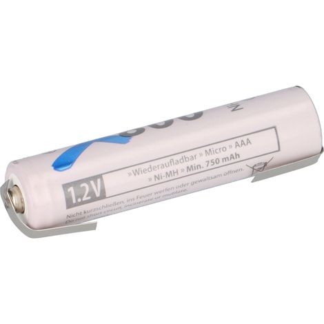 XCell AAA Micro Akku LSD Plus Ni-MH 1,2V 800mAh U Lötfahne low self-discharge (1/5)