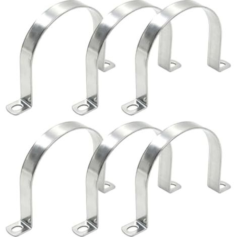 Lot de 6 colliers de serrage en acier inoxydable - 102 mm - Pour tuyaux d'eau, câbles et conduites - Idéal pour une utilisation à la maison (1/5)