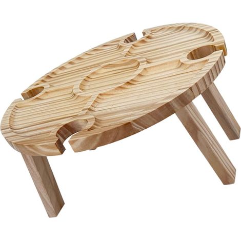Table Pliante de Camping Extérieure en Bois Compacte et Légère Table Basse Portable pour Pique Niques Plage Barbecue et Voyage pour (1/4)
