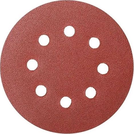 Dischi abrasivi Workpro 125 mm 5 pezzi velcro fori polvere