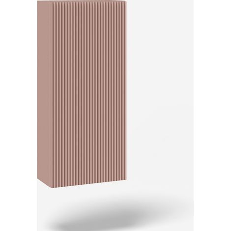 Pensile bagno sospeso reversibile con anta push Venere - Rosa