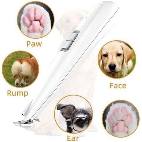 Tondeuse à Poils d'animaux Rasoir électrique pour Poils d'animaux Rasoir à Poils de Patte pour Chiens et Chats Rechargeable (1/4)