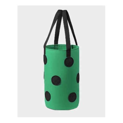 (3 gallons 20x35cm (13 trous) tache noire verte) 1 paquet de sacs de culture de fraises, sacs de culture suspendus avec poignées, jardinières de fraises de jardin d'herbes (1/5)