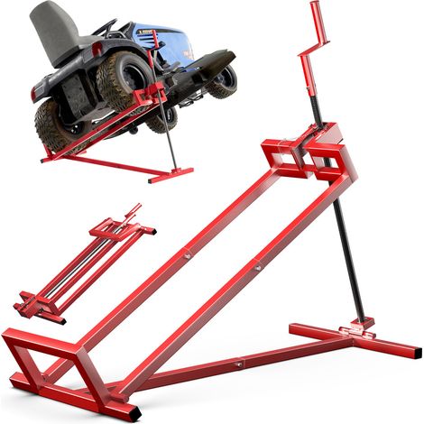 VOUNOT Lifter for Lawn Mowers, Garden Tractor Jack, Weight Capacity 900lbs, Red (1/5)