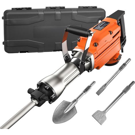 Marteau Piqueur Béton 2200W avec 6 Burins, Perforateur Électrique (1/5)
