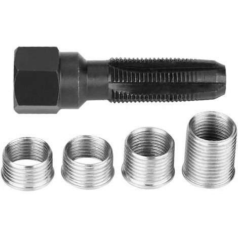 SHINING HOUSE Zündkerzengewinde-Set, 5-teiliges 14-mm-Zündkerzengewinde-Reparaturset (1/5)