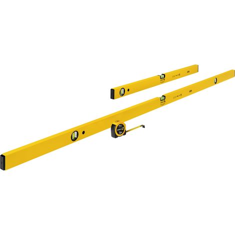 Stabila Wasserwaagen CLASSIC KIT 70-3-180 - 3-tlg - 80cm/180cm - Bandmaß - 19978