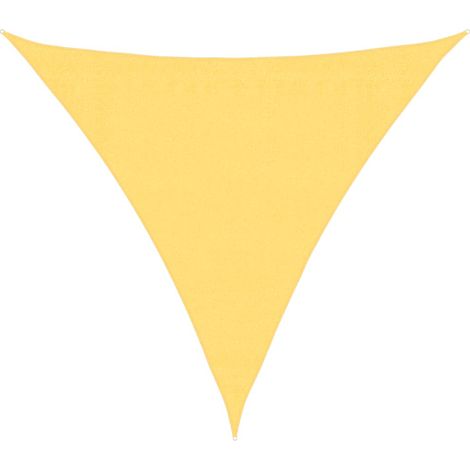 Parasol en PEHD triangulaire 3,6x3,6x3,6 m Beige