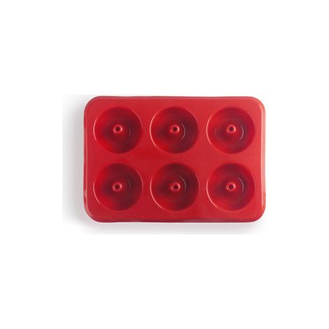 MOLDE SILICONA DONUTS 6 HUECOS STRAWBERRY