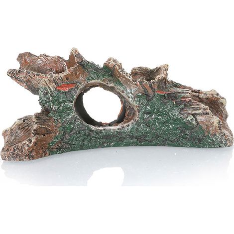 1 abri artificiel pour aquarium, résine non toxique, adapté eau douce/marine/tropicale, avec feuilles souples (1/5)
