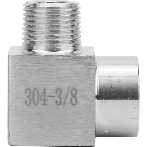 BSPP-Winkelverbinder mit Innen- auf Außengewinde, Schnellkupplung für Luft und Öl, 3/8 Zoll