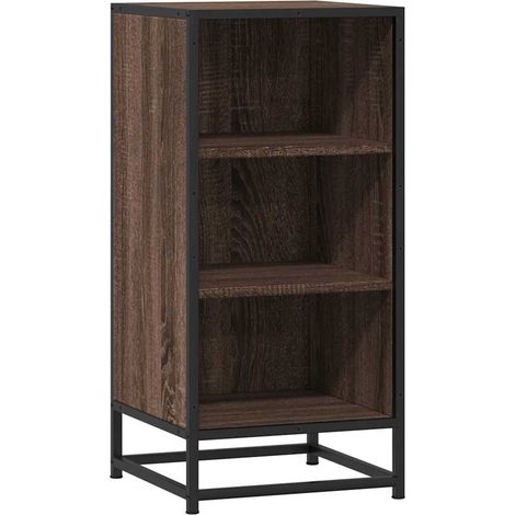 Maison Exclusive - Credenza Rovere Marrone 35,5x35x76 cm in Truciolato e Metallo