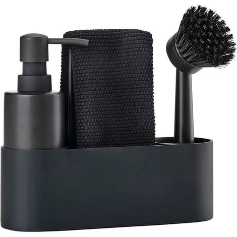 Zone Denmark - Singles Dishwashing Set - 4 Parts - Black