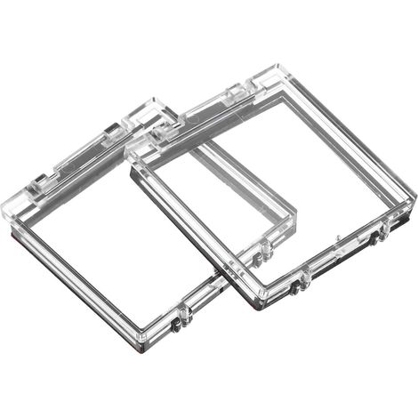 Lot De 2 Protections Transparentes Pour Bouton D'alimentation En Plastique, Cache Anti-poussière Et Anti-appui Accidentel Compatible Ordinateurs, Lave-linge Et Lave-vaisselle (1/5)