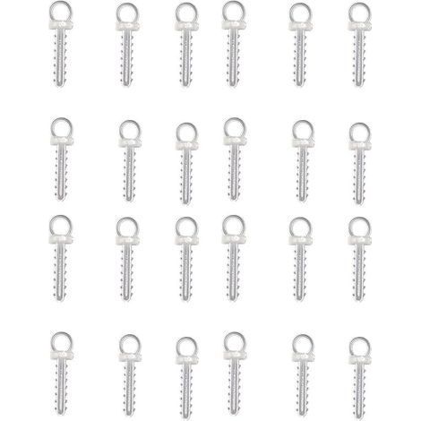 Lot de 100 Crochets de Suspension pour Boule polystyrène, Boules de Noël et œufs en Plastique ou en polystyrène (1/5)