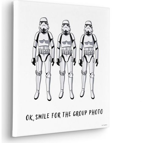 Komar Canvasbild Star Wars Stormtrooper Group Photo - 40 x 40 cm - Bild auf Keilrahmen (1/3)