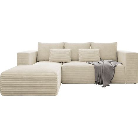 Sofá rinconero Arvada 116, Poso 100, Función de descanso, Almacenaje, 255x161x91cm, 0