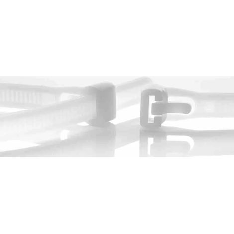 100 Serre-Câbles Réutilisables 150 x 7,6mm (1/3)