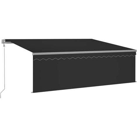 Maison Exclusive - Markise Automatisch Einziehbar mit Volant 4x3 (1/5)