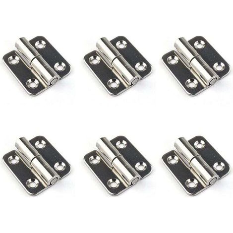 (Gauche)6 charnières amovibles 1,5' petits joints coulissants charnières de porte amovibles en acier inoxydable 304 gaucher (1/4)