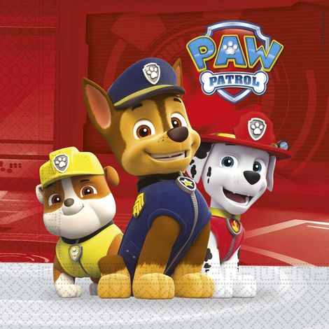 Bigiemme Tovagliolo Paw Patrol Ready for Action 33 x 33 Cm  20 Pz (1/2)