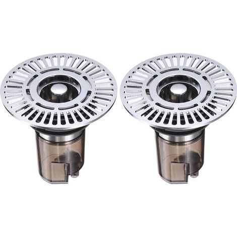 2 Pcs Siphon De Sol De Douche Anti-Odeurs Prolongé 2.6" H (1/5)