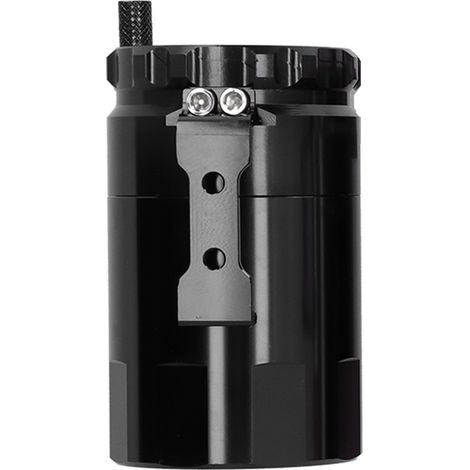 Récupérateur d'huile universel en alliage d'aluminium noir avec kit de fixation et reniflard pour moteur (1/5)