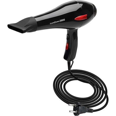 Sèche-cheveux - AVIZAR - 2000W - Filaire - Air chaud/froid - Noir