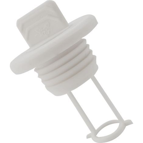 Bouchon d'évacuation d'eau rond en nylon marin, noir et blanc, vanne de vidange arrière, bouchon de vidange pour kayak, sortie de cale, plastique blanc. (1/3)