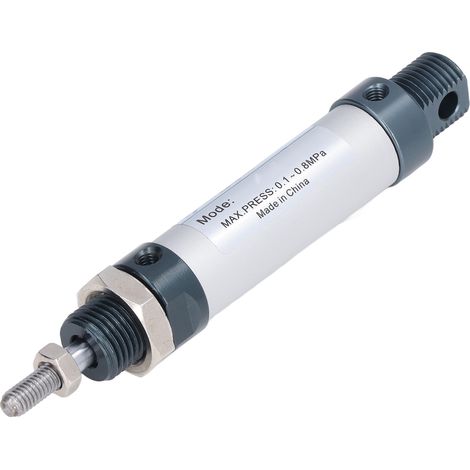 Vérin pneumatique double effet miniature en alliage d'aluminium de 16 mm, vitesse 30-800 mm/s, pression 0,1-0,8 MPa, MAL16x50 (1/5)