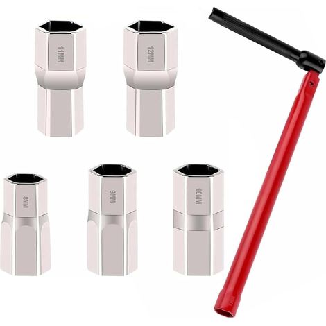 2 Stück Standhahnschlüssel, Standhahnmutterschlüssel, Wasserhahn Montagewerkzeug 8-12mm, Schlüssel für Spültischarmatur für Waschbeckenarmatur Sanitärinstallationen