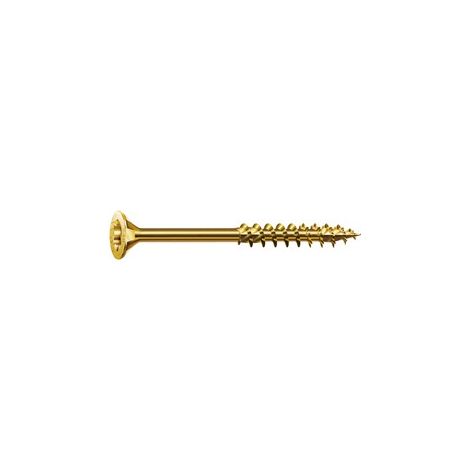 Vite Con Testa Fresata Spax Seko T-Star Plus 8,0X140/80 Galvanizzato Giallo (A 50)