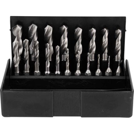 VÖLKEL 19tlg. Spiralbohrer-Bit-Satz HSS-G 1 – 10 mm mit 1/4" Sechskantschaft  - 67100 (1/5)