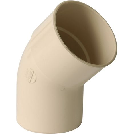 Codo bajante macho-hembra ángulo 45º - RIUVERT Color: Blanco - Medidas: Ø100mm x 45º (1/2)
