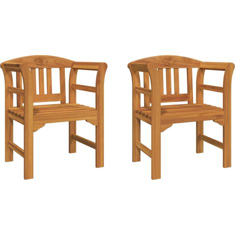 Rose Bench Natual 68.5 x 46 x 82.5 cm Solid Acacia Wood vidaXL