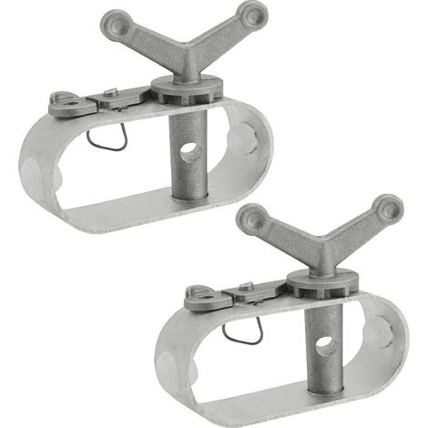 2pcs Tendeur de Câble de Serrage pour Bâche de Piscine - treuil de Couverture de Piscine, Treuil construit en Aluminium pour Piscine, Tendeur Couverture Piscine - 8x2x6.4cm (1/5)