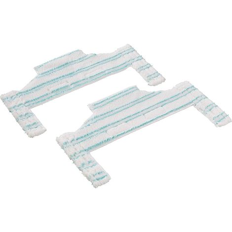 Leifheit 2er Set Wischpads micro duo für den Leifheit Saugwischer Regulus Aqua PowerVac Pro, Wischbezug für den Eckengleiter, Mikrofaser Ersatzbezug für alle glatten Böden zum Wischen bis in jede Ecke