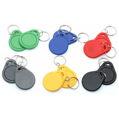 Lot de 5 Badges RFID 13.56Mhz Programmable MCT Android UID Puce CUID Verte Modifiable (1/5)