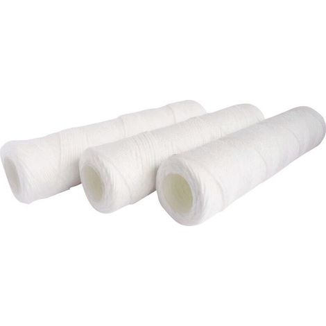 Lot de 3 cartouches filtrantes bobinées 20µ - Taille standard 10"- Durée 12 mois (1/4)
