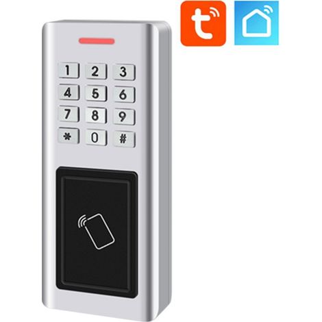 Tuya Sistema di Controllo Accessi Smart WiFi in Metallo con Tastiera e Lettore Schede  Tastiera