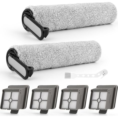 Brosses Rotatives De Rechange Pour H11 Core/ H12 Accessoires Avec 2 Brosse à Rouleau, 4 Filtre HEPA,1 Brosse de Nettoyage (1/5)