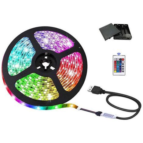 Ruban à LED. Ruban LED 2M Bande LED 5050 RGB IP20 Étanche LEDs (1/5)