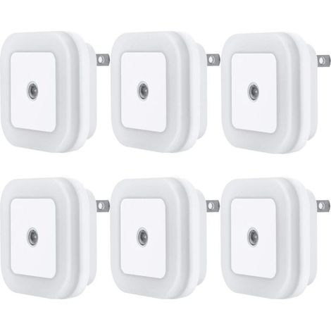Luce notturna a LED con sensore intelligente dal tramonto all'alba, bianco luce diurna, 0,5 W, confezione da 6 (1/4)