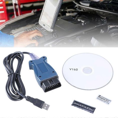 Câble de diagnostic OBD2 JLR V160 SDD USB (1/4)