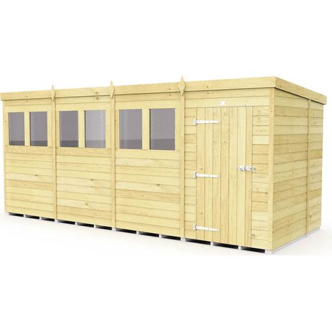 16 x 6 Pent Shed