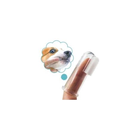Lot de 5 Set Chiens Brosse à dents Hundezahnbürste Doigt Brosse à dents pour Chien et Chats en Silicone
